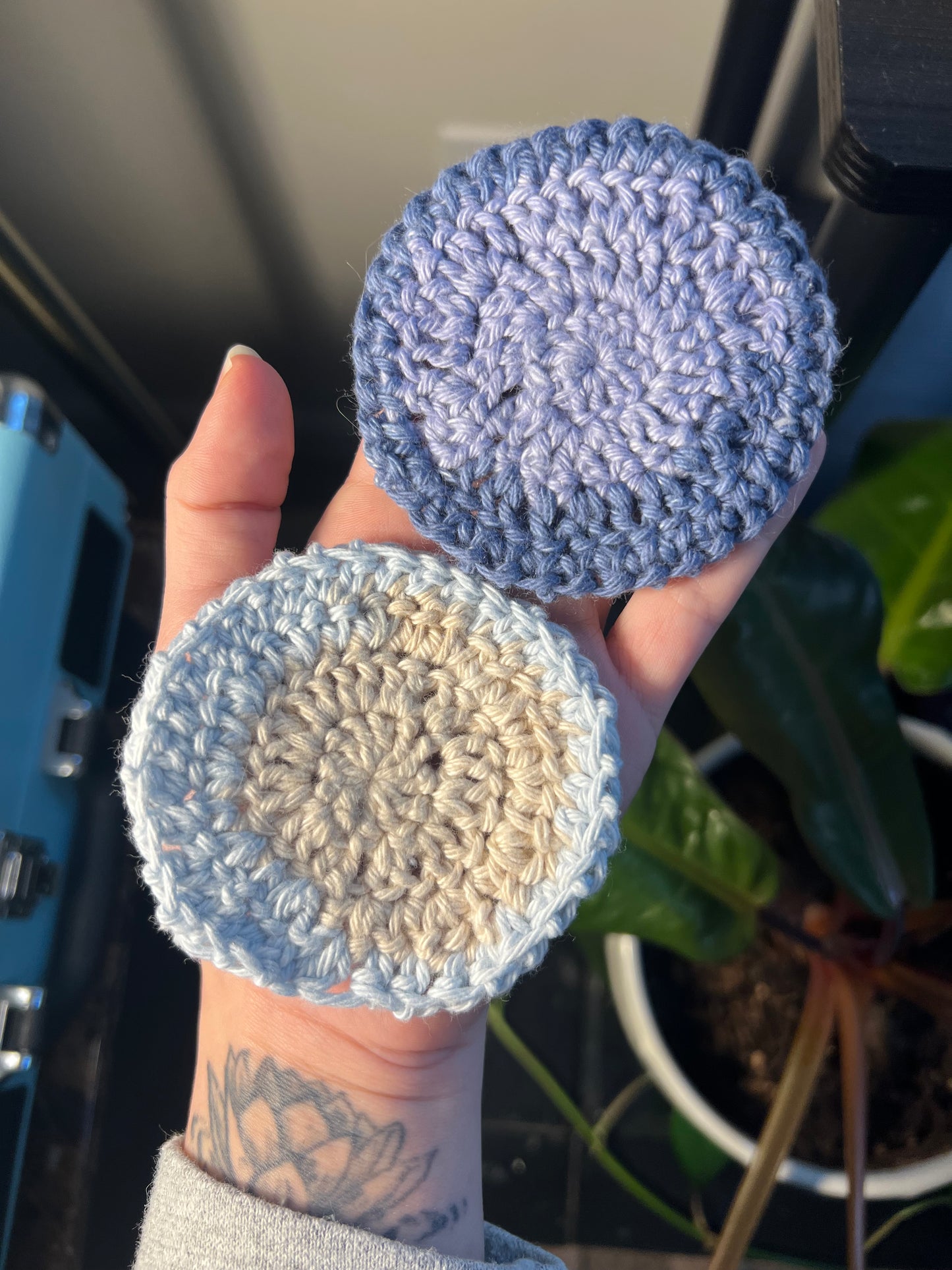 Crochet Car Coasters - Set of 4